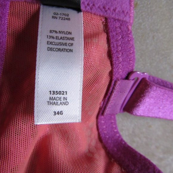 Paramour Pink Lace Bra - Picture 7 of 7